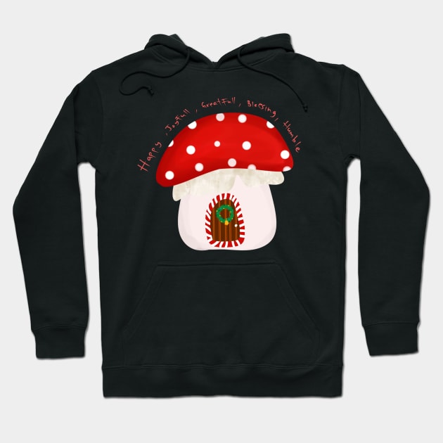 Mushrooms Hoodie by Muyaya